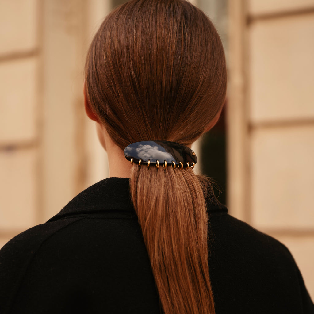 PIERCING CLIP M バレッタ(ブラック)