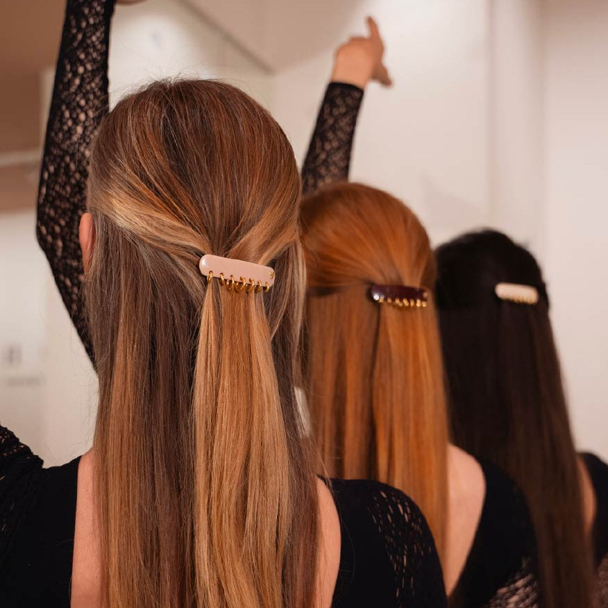 PIERCING CLIP S バレッタ(ダークワイン)