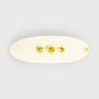 EYELETS CLIP バレッタ(アイボリー)