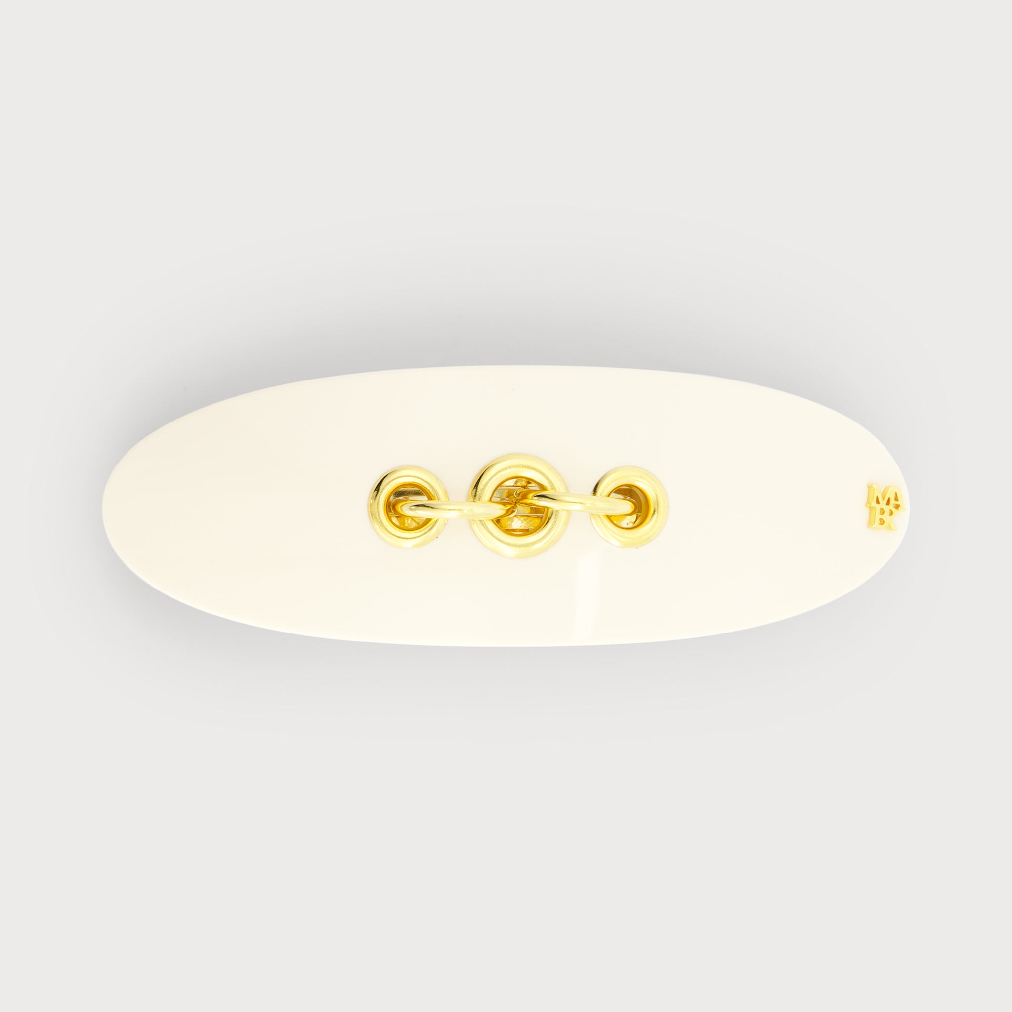 EYELETS CLIP バレッタ(アイボリー)