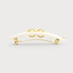 EYELETS CLIP バレッタ(アイボリー)