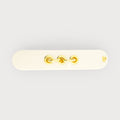 EYELETS THIN CLIP バレッタ(アイボリー)