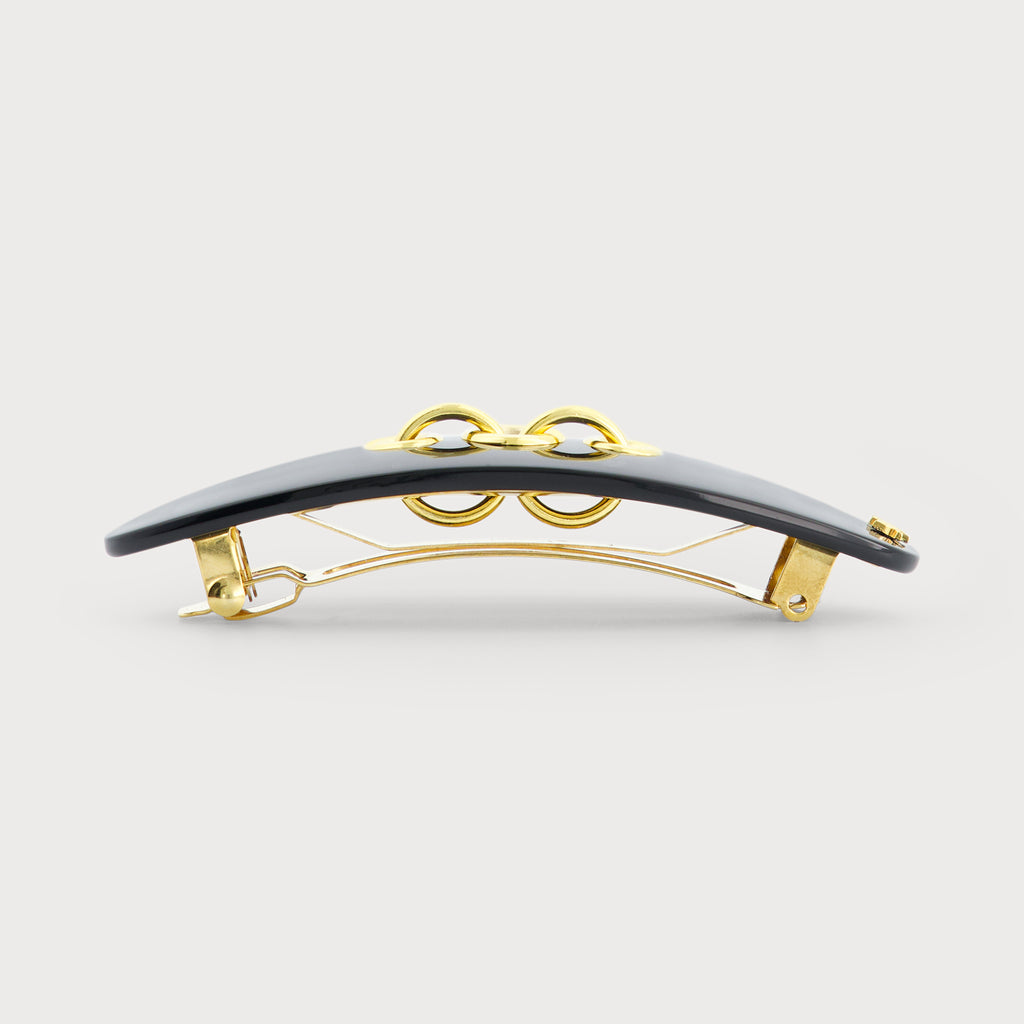 EYELETS CLIP バレッタ(ブラック)