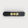 EYELETS THIN CLIP バレッタ(ブラック)