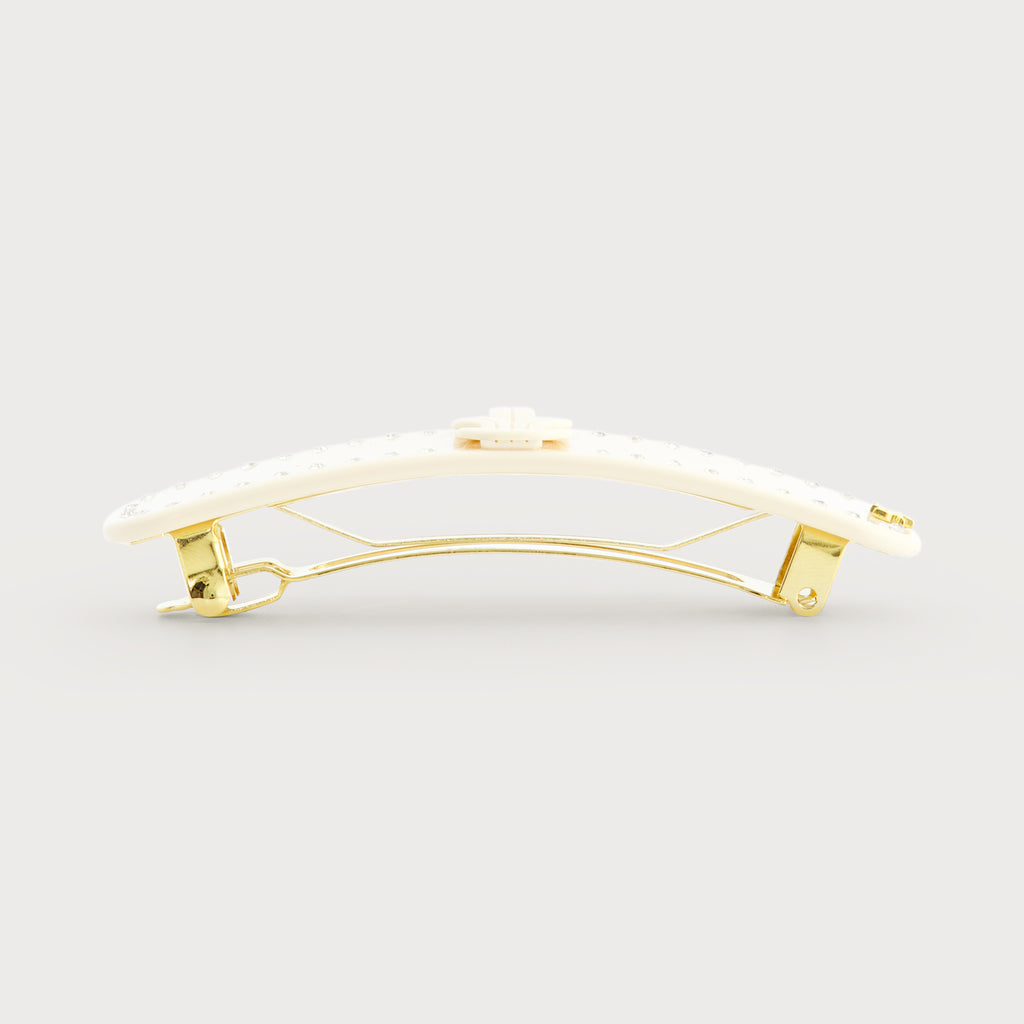 KNOT THIN CLIP バレッタ(アイボリー)