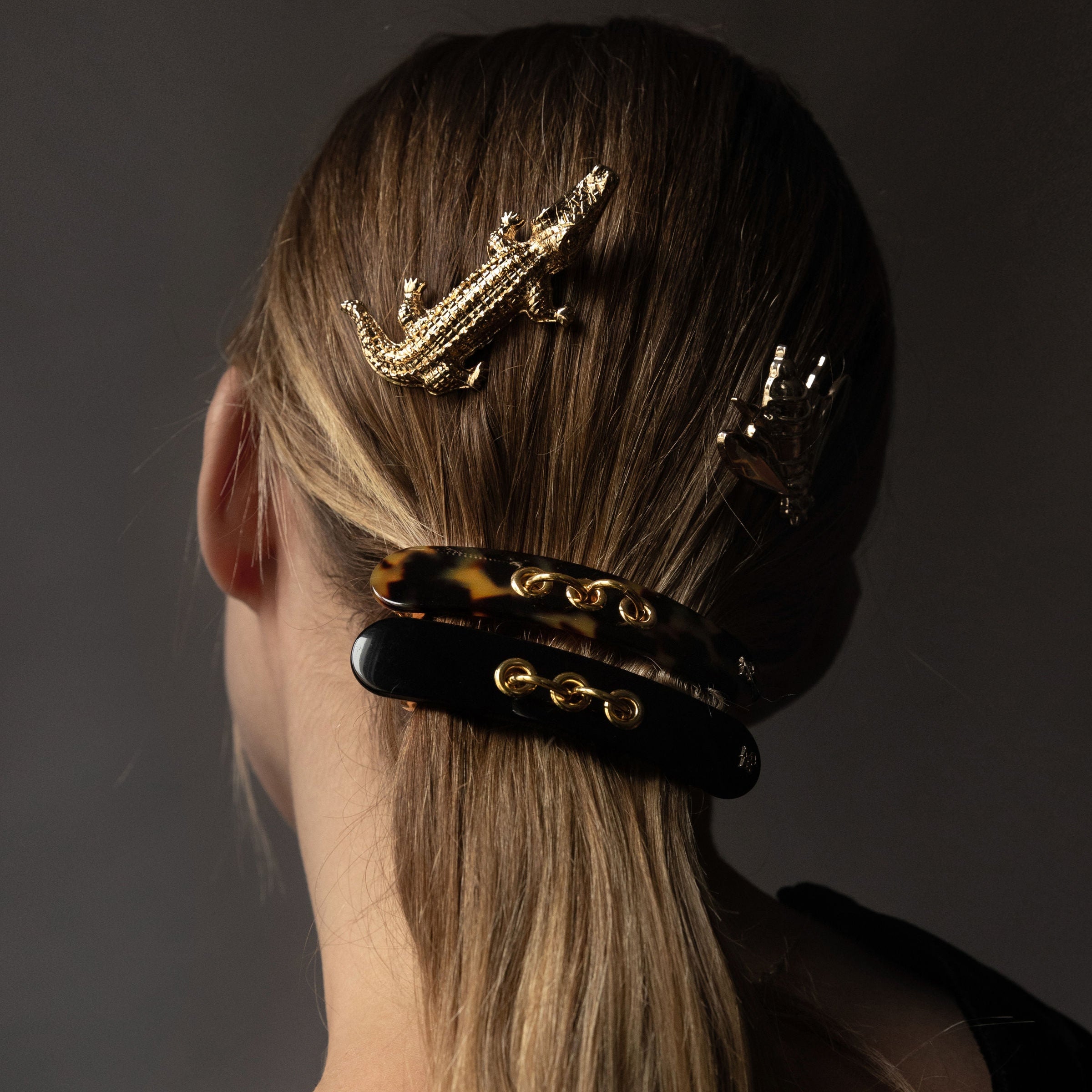 EYELETS THIN CLIP バレッタ(キベッコウ)