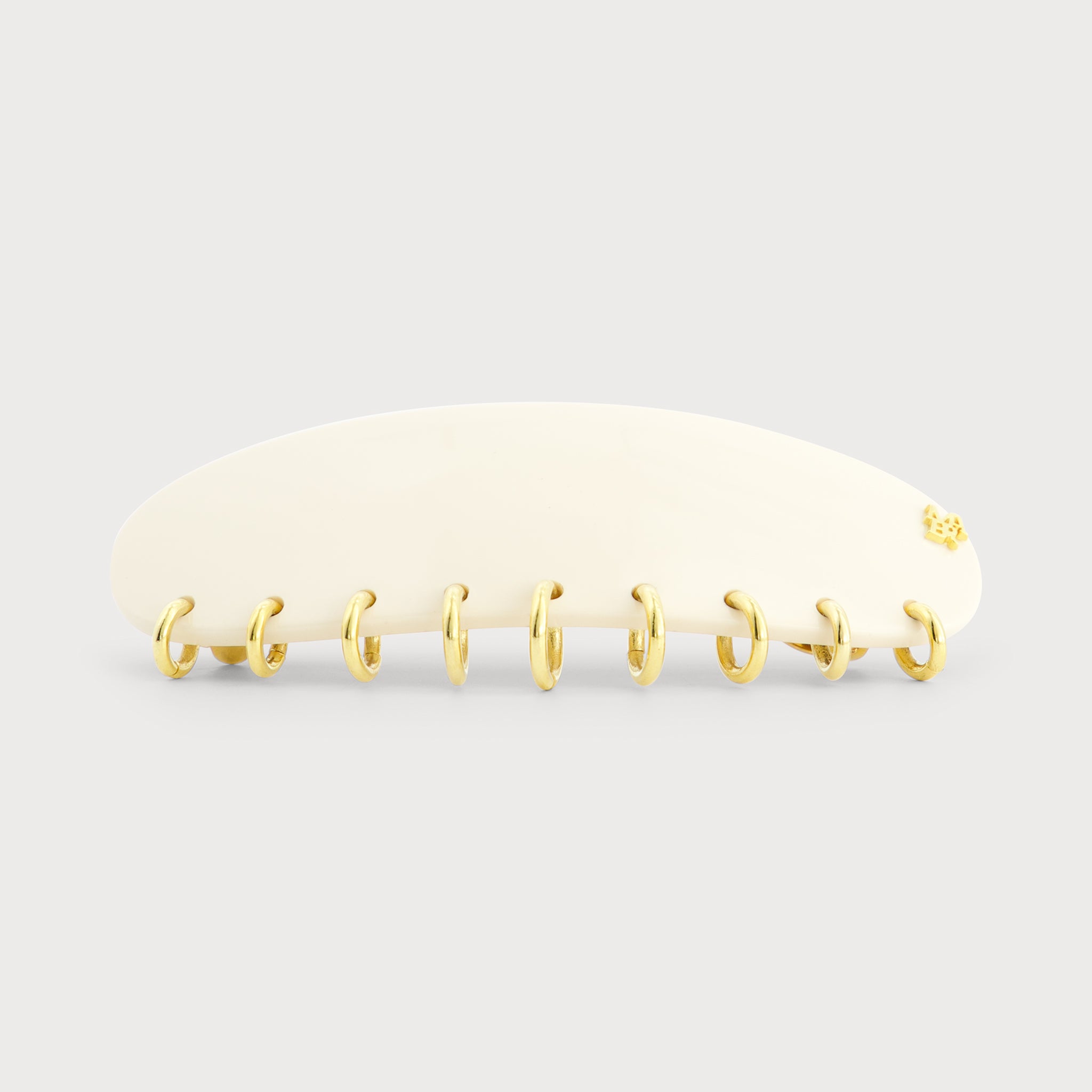 PIERCING CLIP M バレッタ(アイボリー)