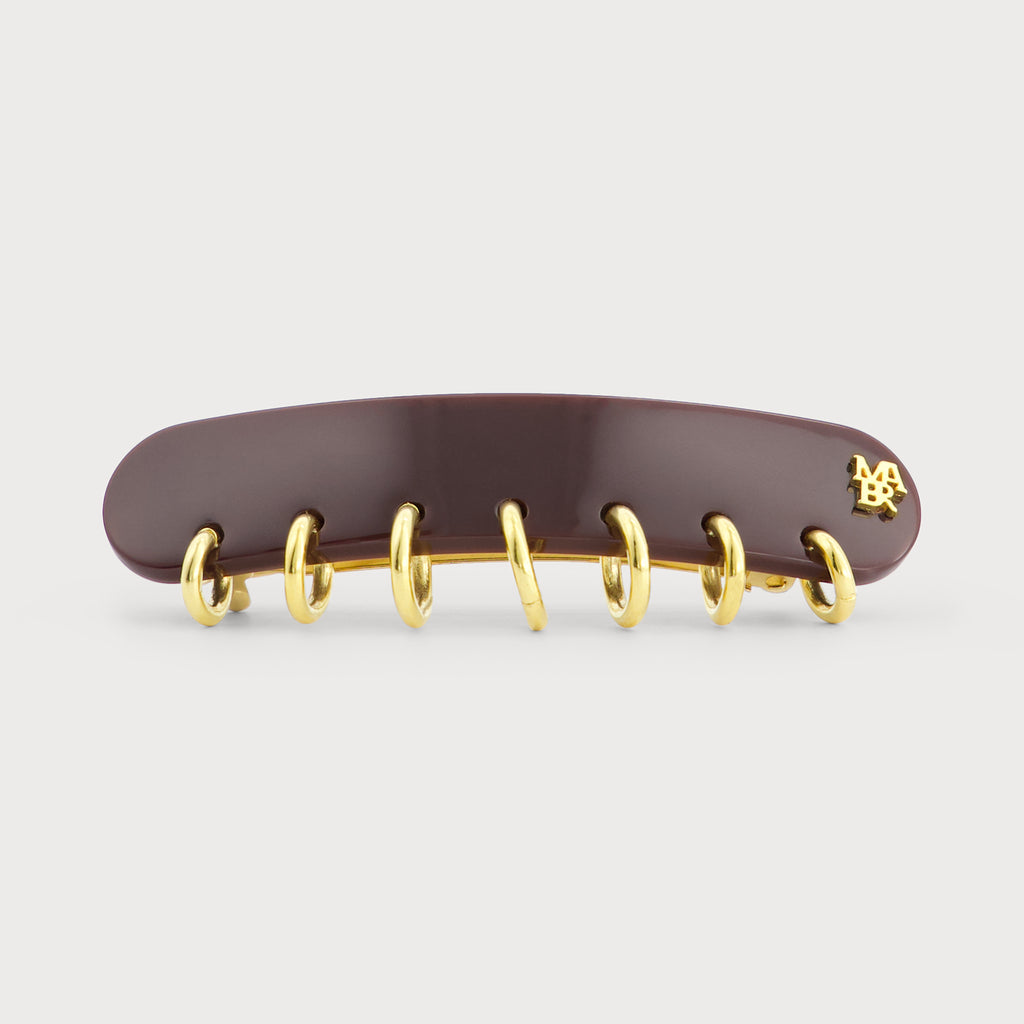PIERCING CLIP S バレッタ(ダークワイン)