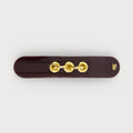 EYELETS THIN CLIP バレッタ(ダークワイン)