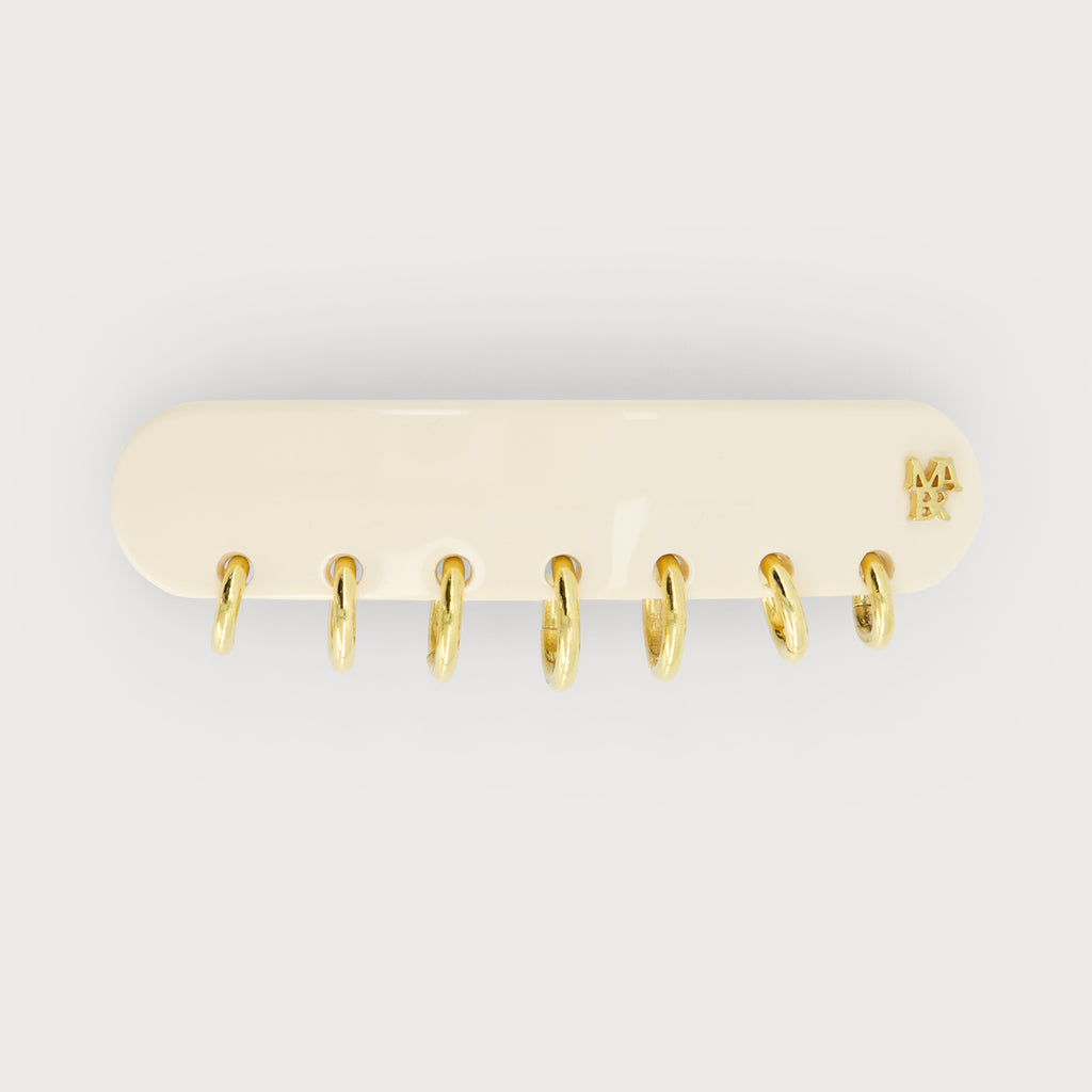 PIERCING CLIP S バレッタ(アイボリー)